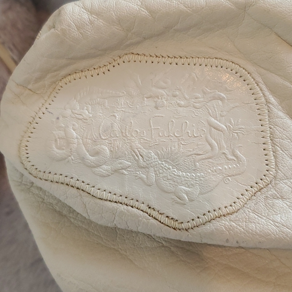 Carlos Falchi vintage bone leather bag - Picture 3 of 4